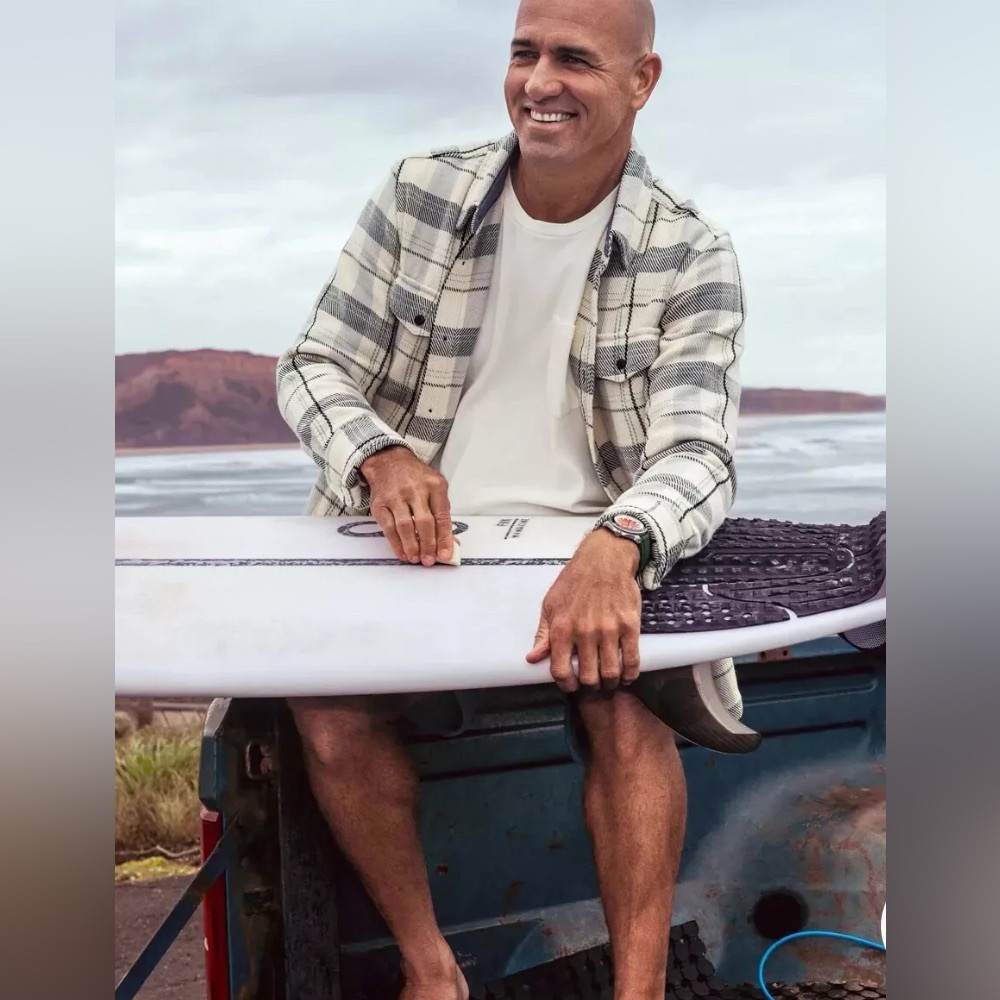 Outerknown Black and White Plaid Shirt